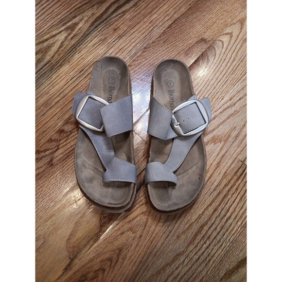 Bjorndal  Women’s‎ Sandals Size 7 Leather - Silver - Picture 1 of 5